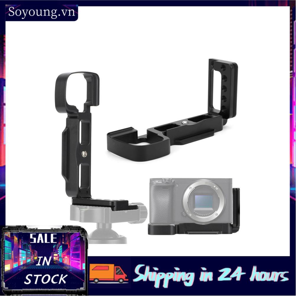 Soyoung Aluminum Quick Release Plate Vertical Shooting L Bracket for Sony A6400 Mirrorless Camera