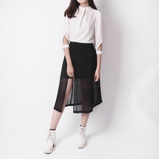 [Madelen] Chân Váy Chiffon Xẻ Chéo