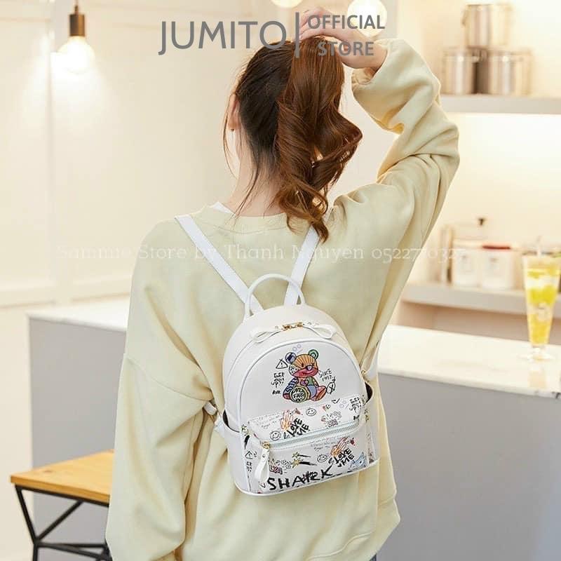 Balo nữ mini đi học phong cách z.r cute giá rẻ chất liệu da hàng xuất JUMITO T2.036