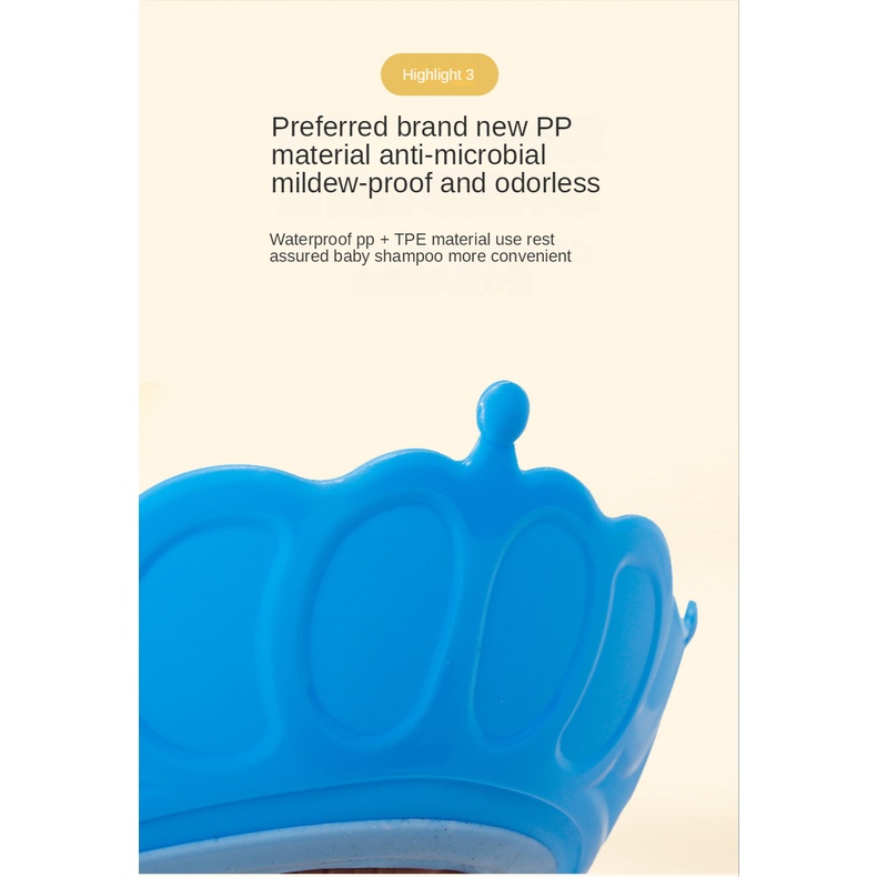 Mũ Gội Đầu Bằng Silicone Chống Thấm Nước Dành Cho Trẻ Nhỏ 0-12 Tuổi