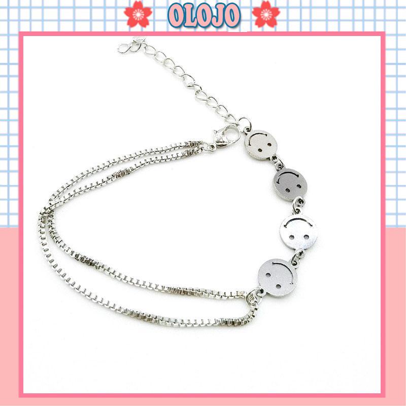 Vòng Tay Mặt Hình Mặt Cười Phong Cách Harajuku Cá Tính