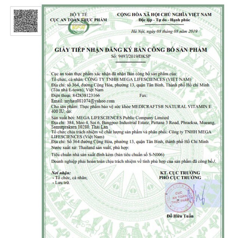 Vitamin E 400 IU Natural (ENAT) - Hỗ trợ làm đẹp, sáng da, giữ ẩm, chống lão hóa