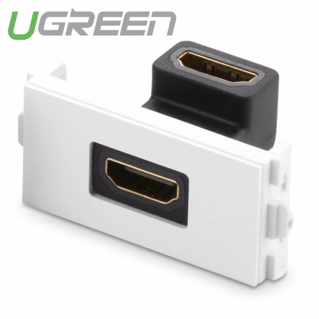 [Mã 2404EL10K giảm 10K đơn 20K] Đế HDMI âm tường bẻ góc 90 độ UGREEN MM113 20318 - Hãng phân phối chính thức