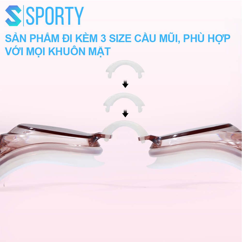 Kính bơi cận người lớn, trẻ em 5100 SPORTY có độ cận thị từ 1.5 độ đến 8.0 độ chống UV