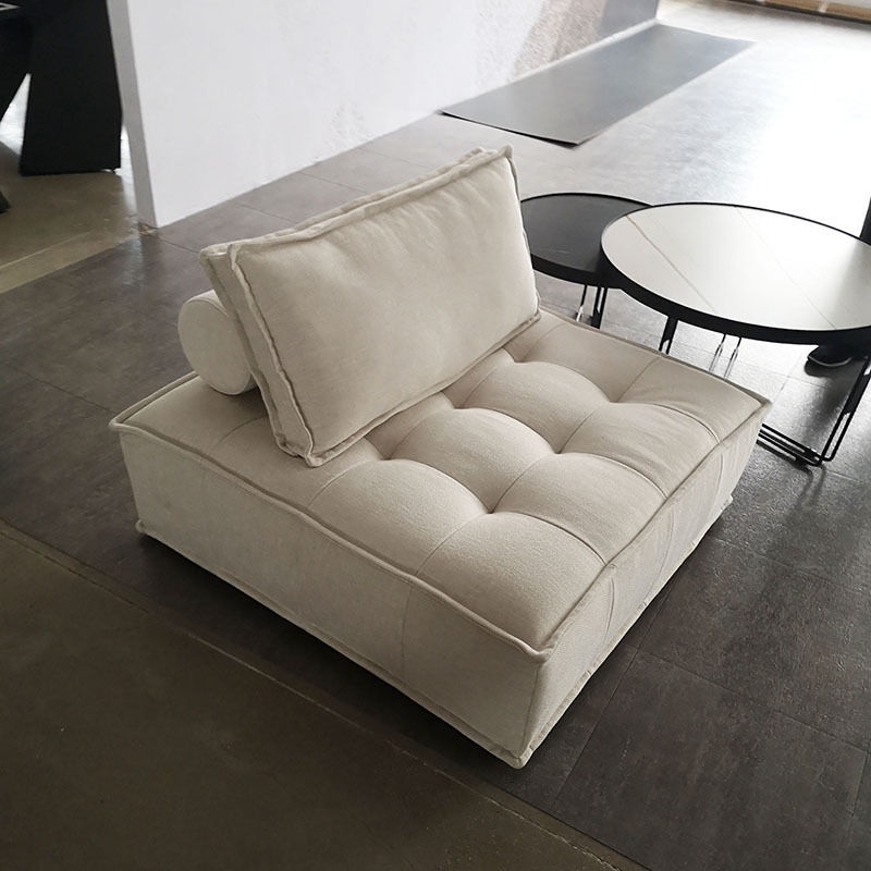 Sofa lười phong cách Bắc Âu tatami phòng khách ngủ chung cư nhỏ vải công nghệ dùng một lần kết hợp di động