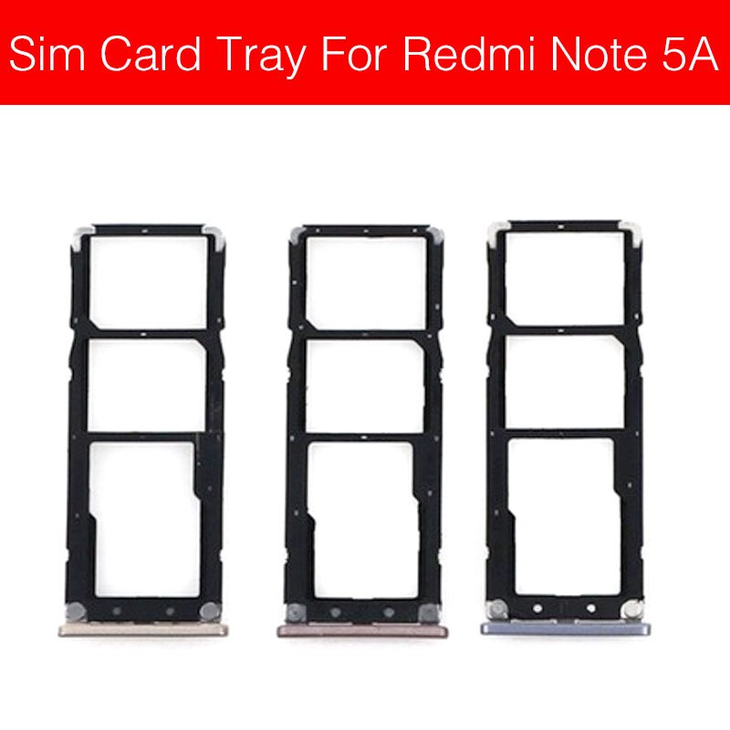 Khay Đựng Thẻ Sim Thay Thế Cho Xiaomi Redmi Hongmi Red Rice Note 5 5a 5 Pro