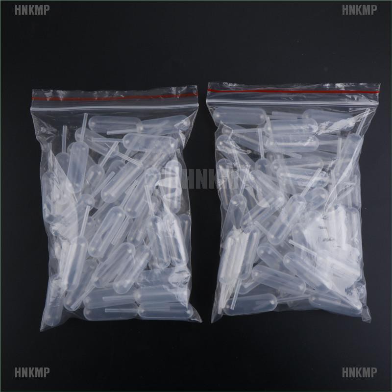 HNKMP 100pcs Plastic Squeeze 4ml Transfer Dropper Disposable Pipettes For Cupcake