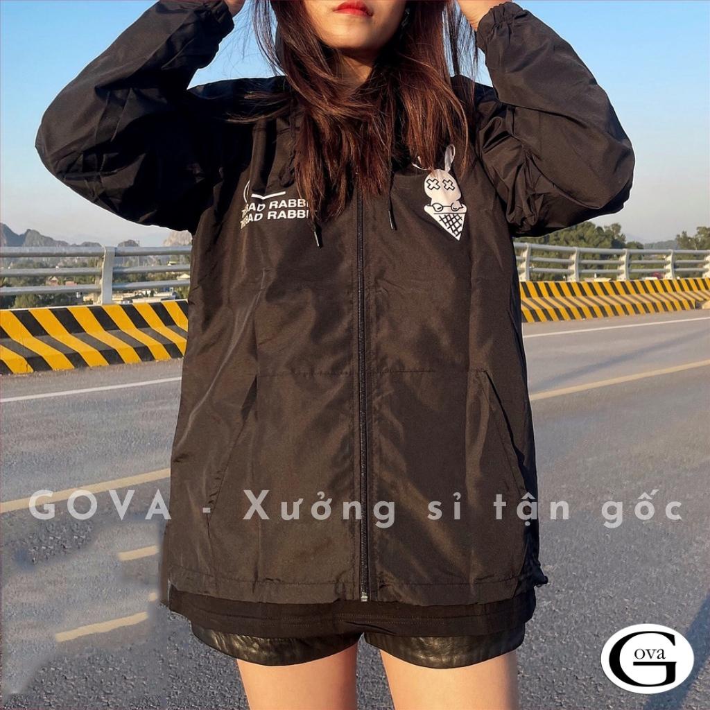 Áo khoác dù BAD RABBIT nam nữ form rộng Unisex 2 lớp Chống Nắng Siêu Hot ulzzang Jacket Bomber GOVA