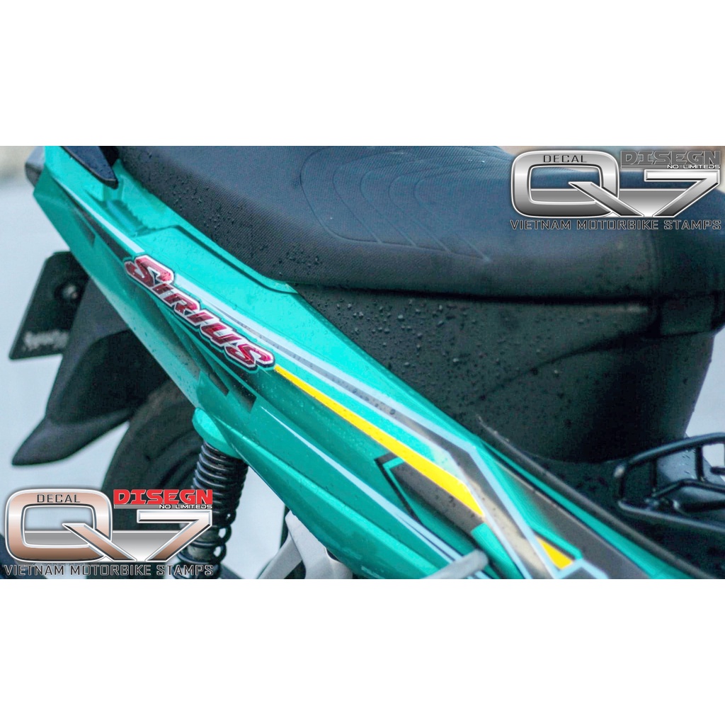 Tem Rời Sirius 110 Xanh Đen