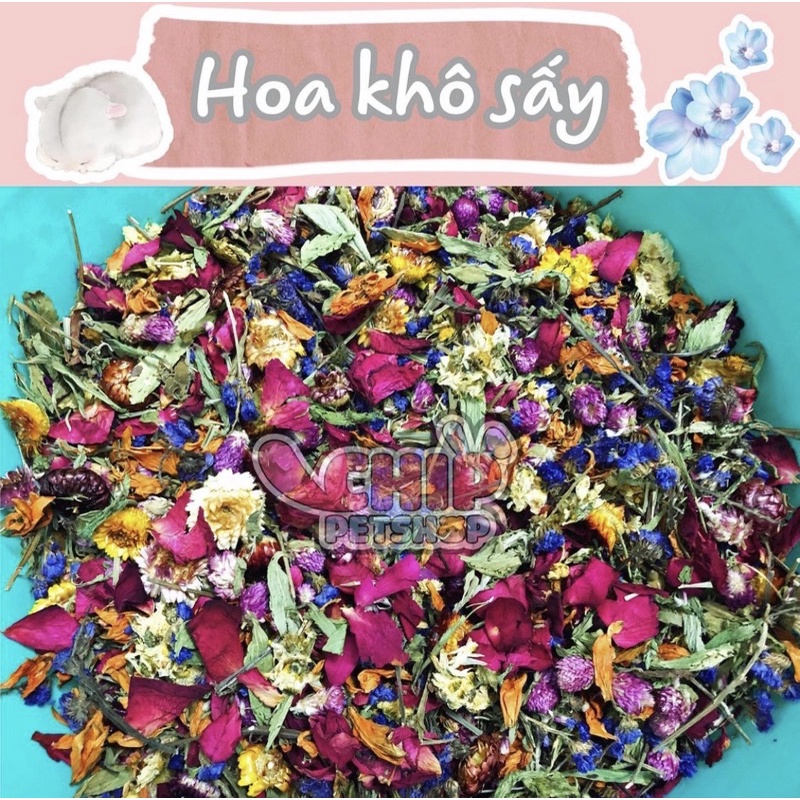 Hoa khô lót chuồng [Giảm Stress] 50g/gói