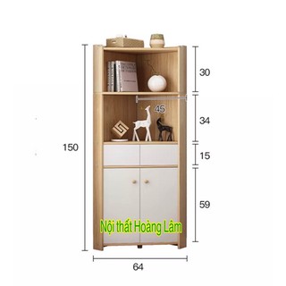 Beautiful model industrial wooden corner cabinet