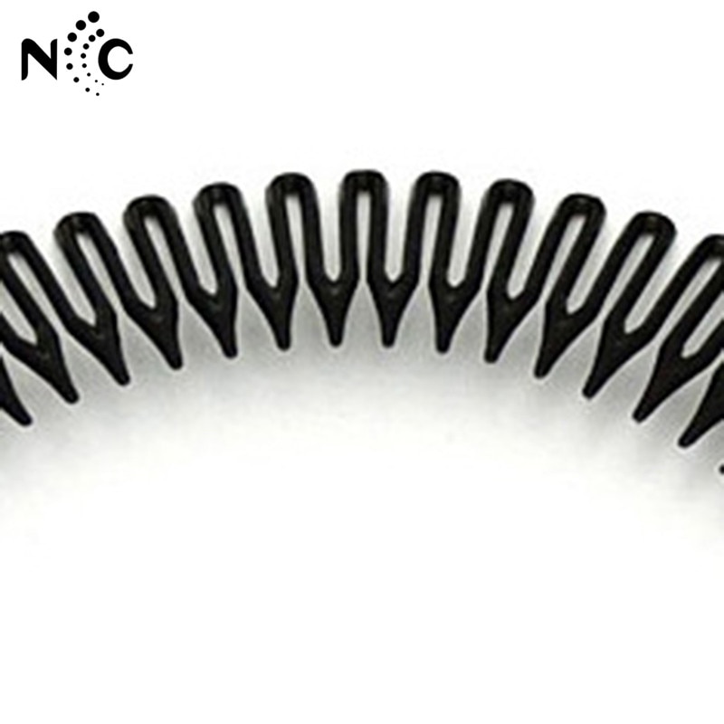 Vòng cài tóc BEADIA có răng lược kiểu Hàn Quốc bằng nhựa co giãn dùng để cố định tóc khi rửa mặt