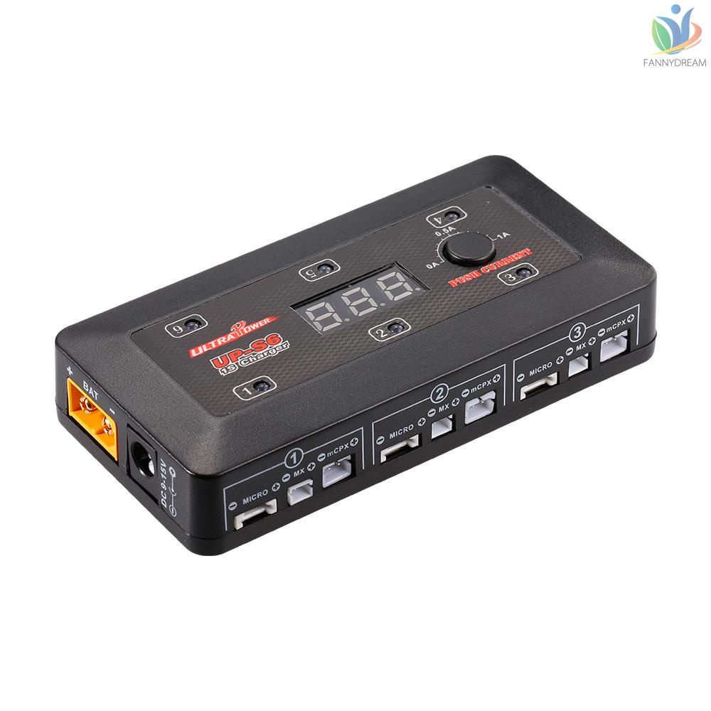 Bộ Sạc Pin Lipo LiHv Siêu Mỏng UP-S6 3.7V 1S Lipo LiHv Với Cổng MICRO MX mCPX Cho Máy Bay Điều Khiển Từ Xa Inductrix RC