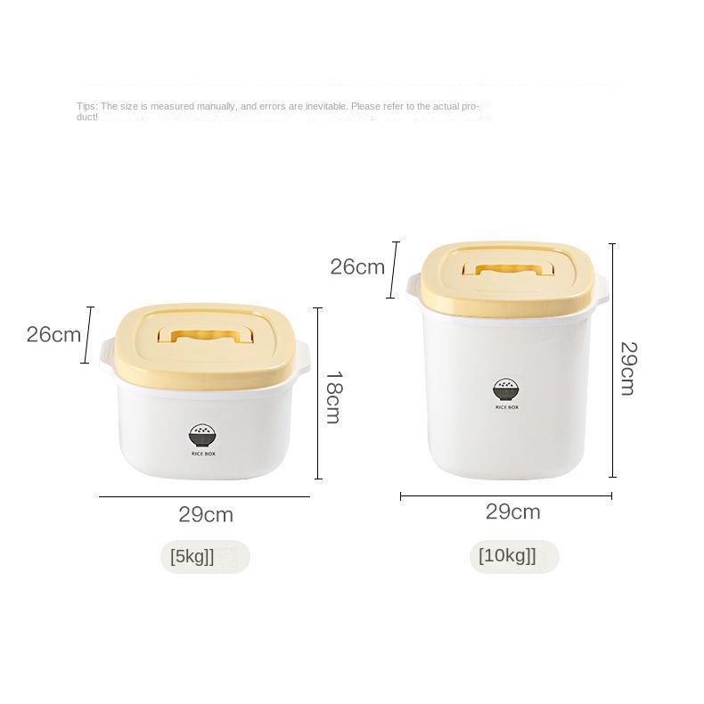 Hộp Đựng Gạo 5 / 10kg Chống Ẩm Mốc Côn Trùng Tiện Dụng Cho Nhà Bếp