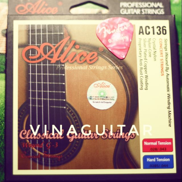 Dây Đàn Guitar nilon Classic Alice AC136