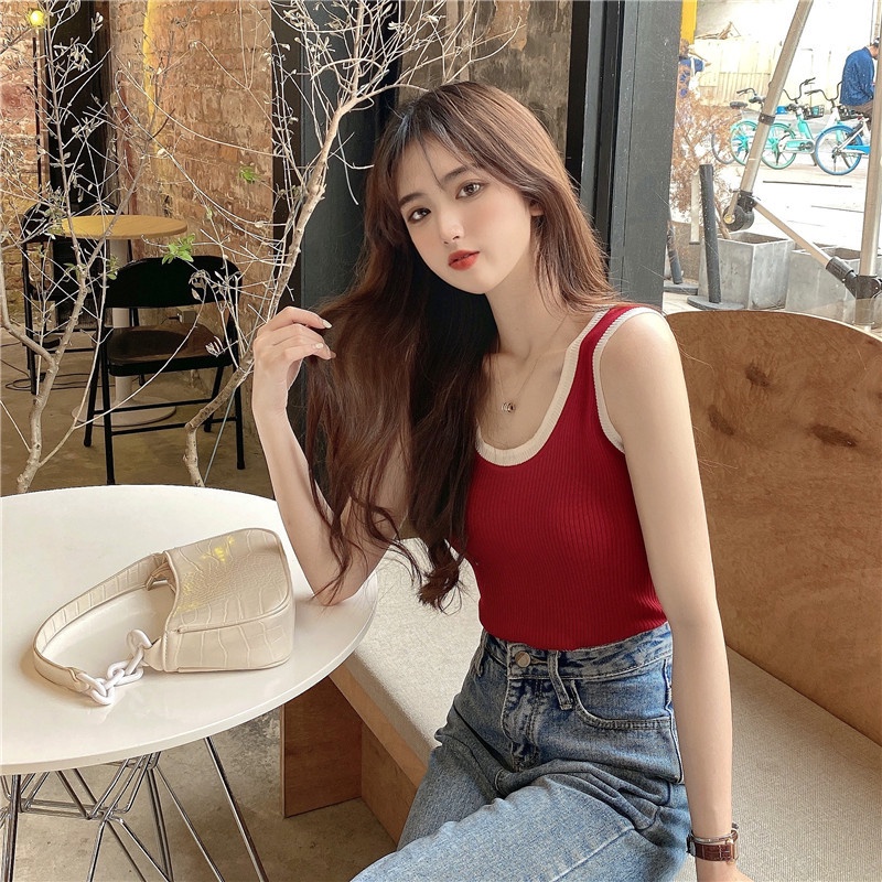 Áo Hai Dây Dáng Ngắn Thời Trang Mùa Hè Cho Nữ