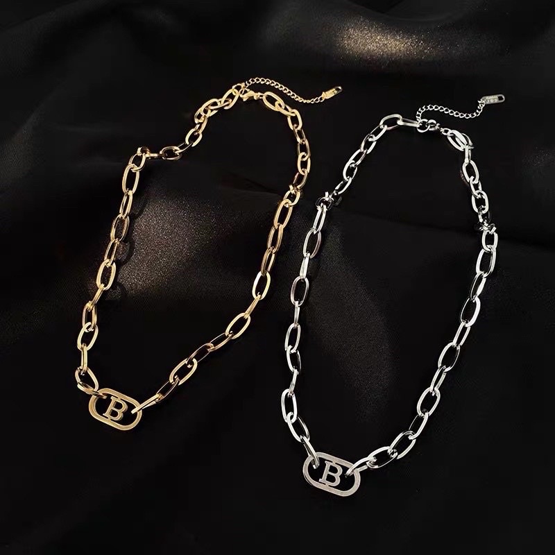 vòng cổ BB nữ vàng xích hot trend