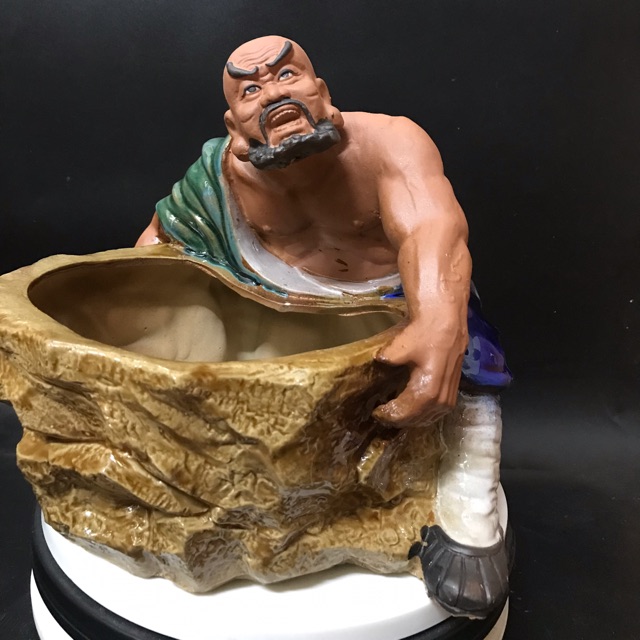Chậu tượng bonsai Lỗ trí Thâm bê đá