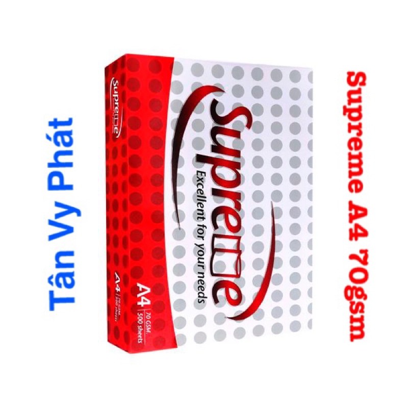 Giấy Supreme A4 70gsm