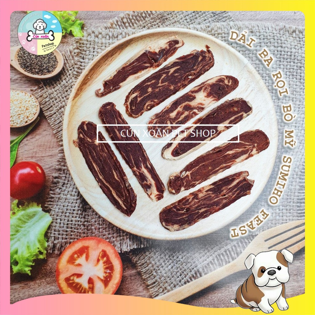 Bánh thưởng cho chó Sumiho Feast (Dải bò rọi bò) (Túi 100gr) phù hợp cho cún từ 2 tháng tuổi