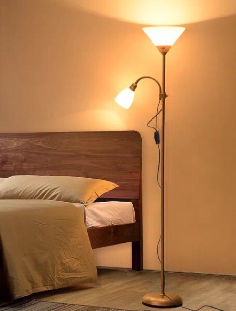 Đèn cây đứng 2 nhánh Nordic phong cách Bắc Âuđã bao gồm bóng LED