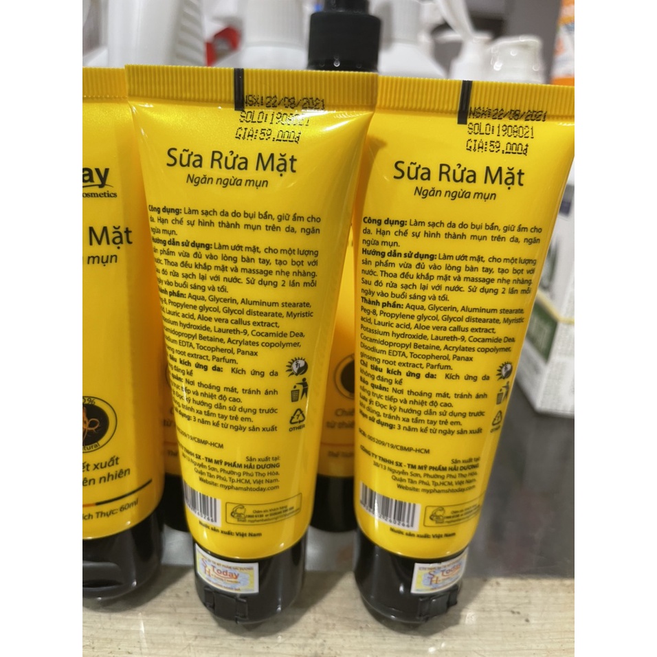 Sữa rửa mặt Honey- bạch liên-ngừa mụn 50g