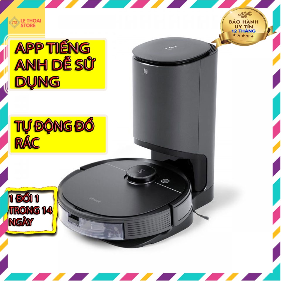 Ecovacs Deebot T8 Aivi Plus (T8 Aivi +) robot hút bụi lau nhà, tự động đổ rác, Hàng mới 100% nguyên seal