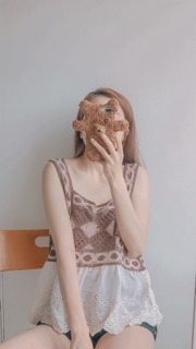 Áo 2 dây thổ cẩm