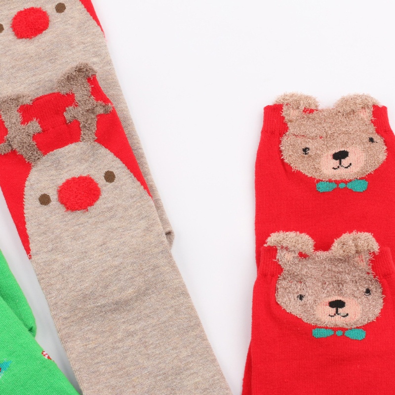 Xiangbao Vớ Thuyền Giáng Sinh Mùa Đông Vui Nhộn Hình Ông Già Noel Tuần Lộc Gấu Nai