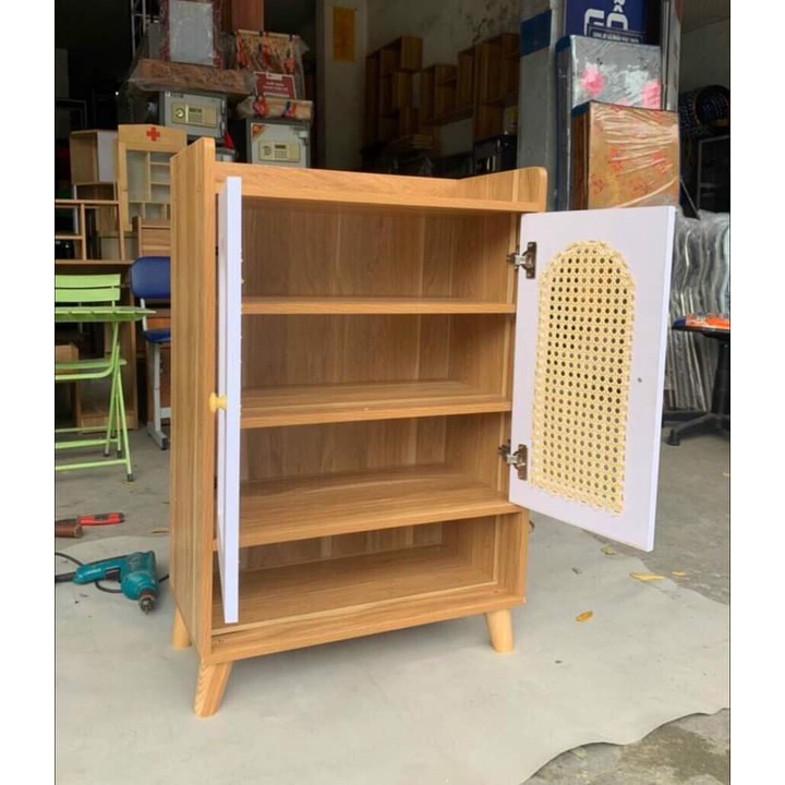 ⛔MIỄN PHÍ VẬN CHUYỂN⛔ Tủ Giày Decor Có Cánh Tủ Mây Thông Minh