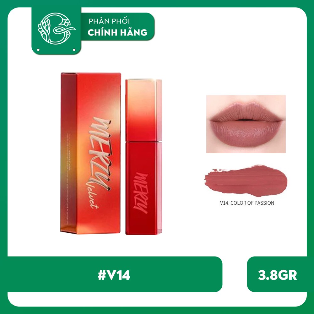 (New 2020) Son kem lì Merzy Color Of Youth Velvet Lip Tint 3.8gr