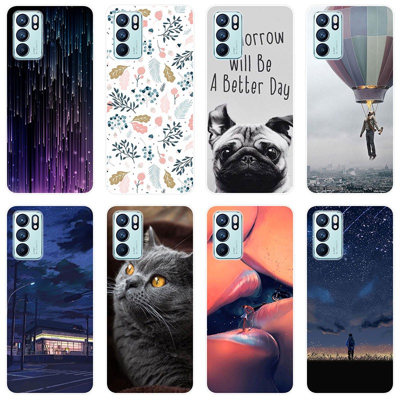 ốp điện thoại Silicone Tpu Sang Trọng Cho OPPO Reno6 Z Reno 6Z Reno6Z 5G