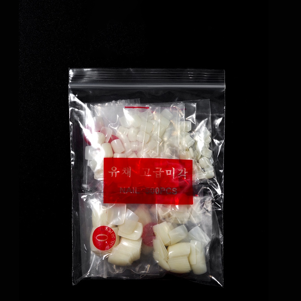 [Hàng mới về] Bộ 500 Móng Chân Giả Bằng Abs Dễ Ứng Dụng Cho Nữ