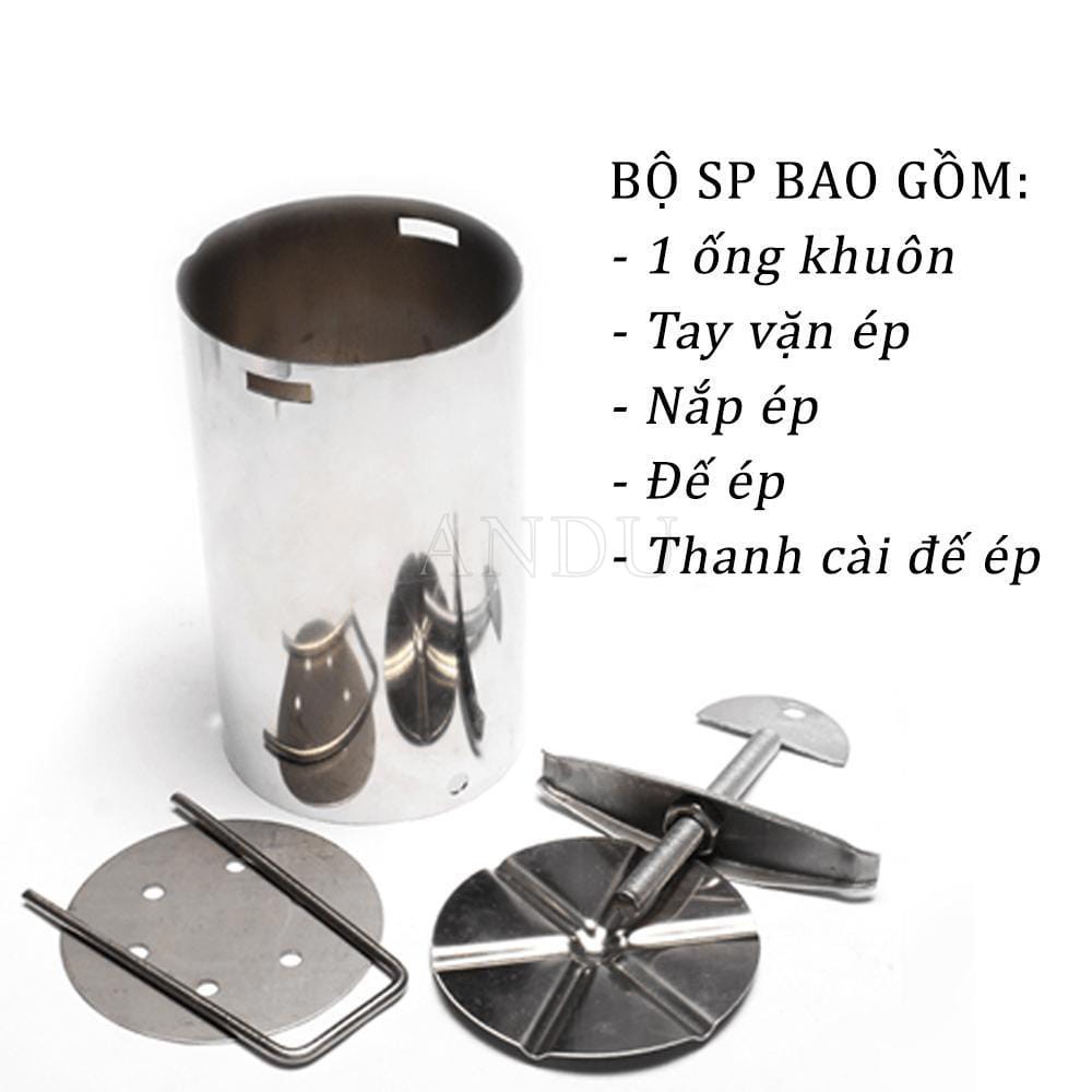 Khuôn Làm Giò Chả Inox 1kg, Khuôn Làm Giò Inox