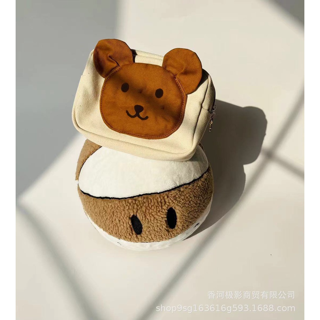 Túi đeo chéo mini thêu gấu cho bé trai bé gái, đựng đồ đi du lịch đi chơi, phong cách hàn quốc đáng yêu - SP144