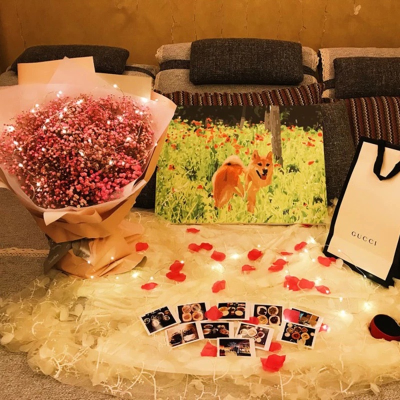 Dây Đèn Led 1M Hình Trái Tim Dạng Mở Trang Trí Tiệc