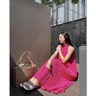 Váy Đầm Maxi Đũi Xốp Cổ Yếm