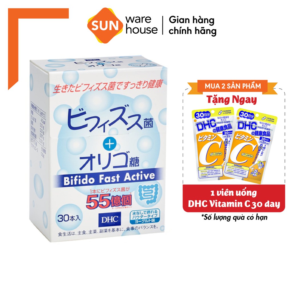 DHC Bifido Fast Active - Bổ sung lợi khuẩn , hỗ trợ điều trị rối loạn tiêu hoá, đại tràng