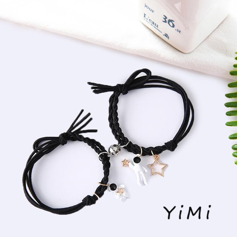 【Yimi.Vn】 Dây Thun Cột Tóc Cặp Đôi Bằng Cao Su Cảm Ứng Trực Tiếp Từ Nhà Sản Xuất Phi Hành Gia Cho Nữ