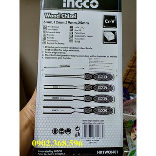 Bộ 4 đục gỗ INGCO HKTWC0401 (290523)