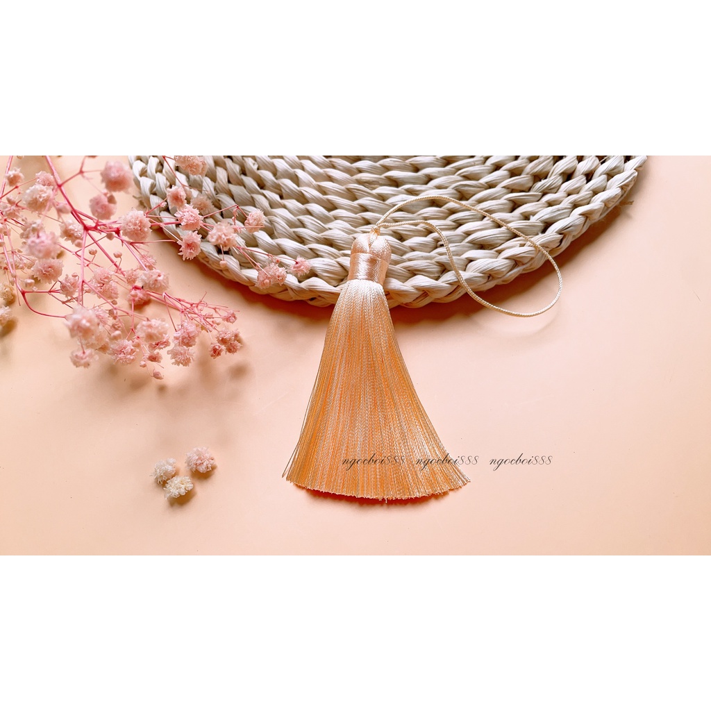 Tua Rua Béo 8cm Sợi Mảnh Trang Trí Quạt, Làm Đồ Handmade Nhiều Màu