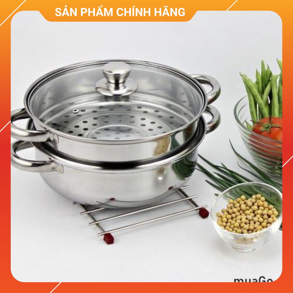 Bộ Nồi Xửng Hấp 2 Tầng Đa Năng 28cm Siêu Tiện Dụng Mọi Gia Đình 2021 (chuyên phân phối) Giá Sỉ Siêu