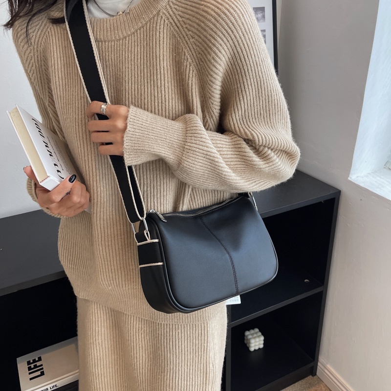 Túi Da PU Đeo Chéo Phong Cách Hàn Quốc Cổ Điển Thanh Lịch Dành Cho Nữ