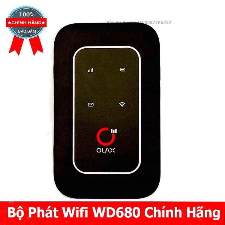 Dùng Sim 3G /4G - Bộ Phát Reliance Olax WD680 Wifi Pin Trâu Chuẩn 4G LTE , Chỉ Cần Gắn Sim Bật Nguon là Sử Dụng