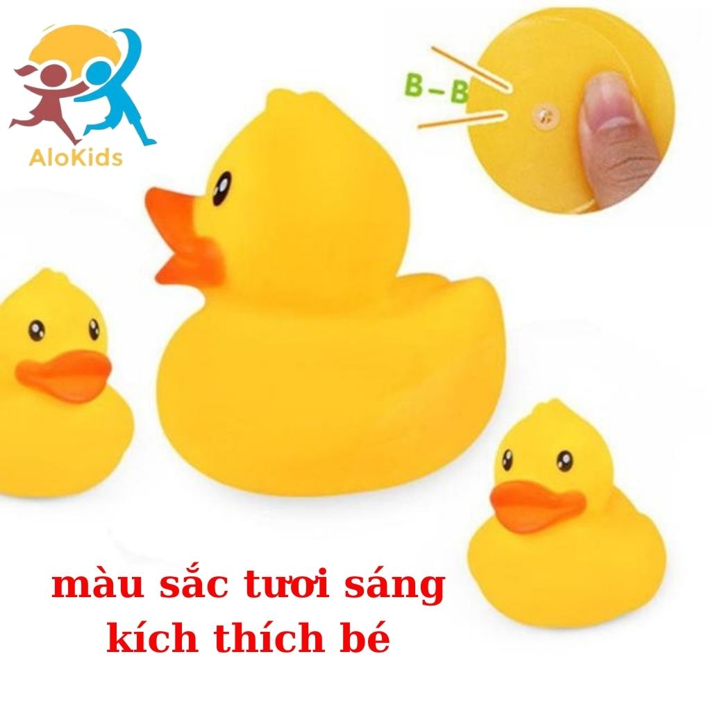 Vịt Vàng Thả Bồn Tắm Alokids Đồ Chơi Con Vịt Nhà Tắm Bấm Kêu Chúp Chíp Xinh Xắn Dành Cho Bé