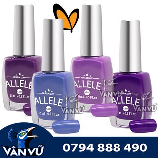 Các Gam Tím Pastel, Vàng, Tím Cà, Tím Môn, Sơn Móng Tay Allele 15ml Mẫu Mới, Tông Màu Lên Đẹp, Quyến Rũ, An Toàn