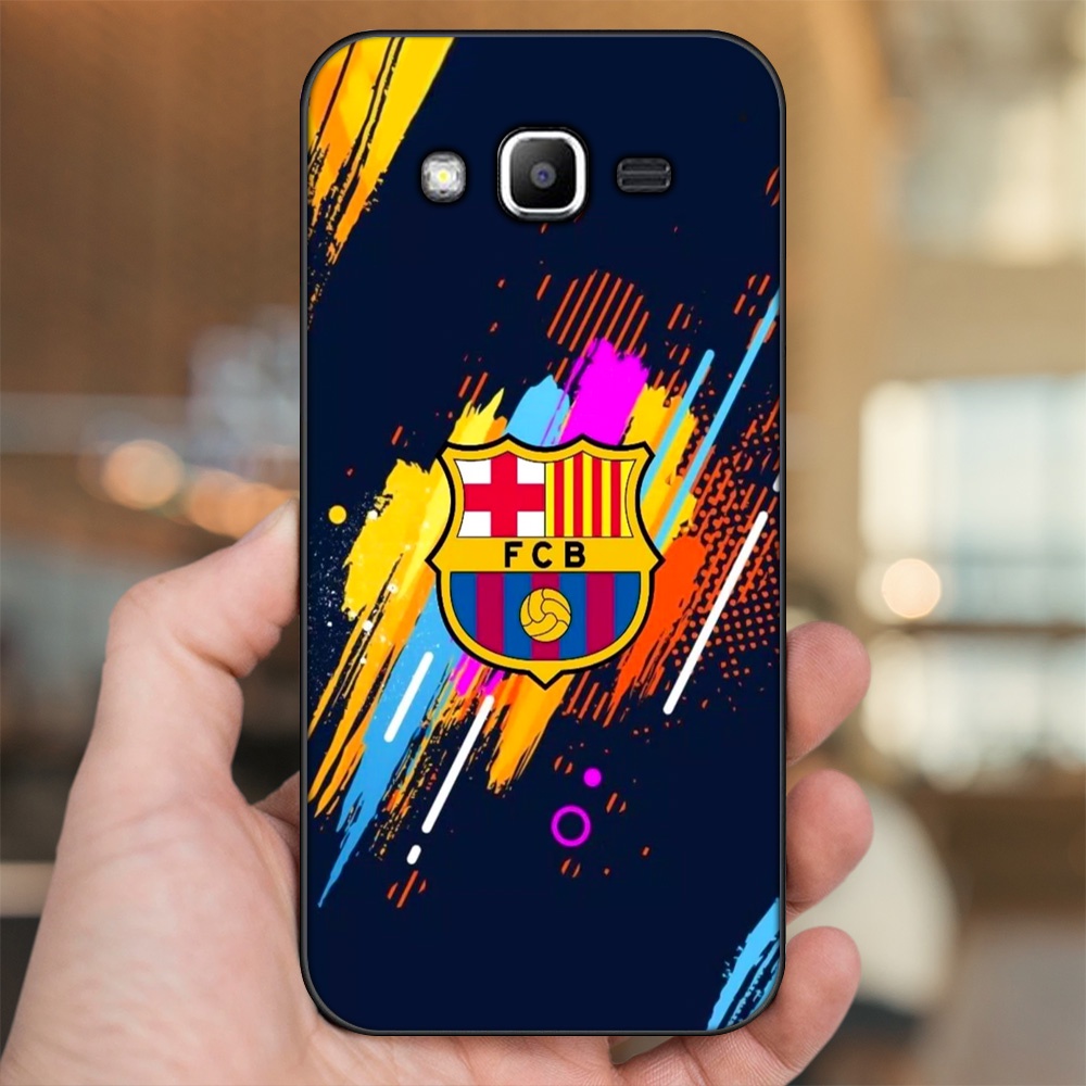 Ốp lưng Samsung J2 Prime, J3 2016, J5 2015 viền đen in hình Barcelona Barca