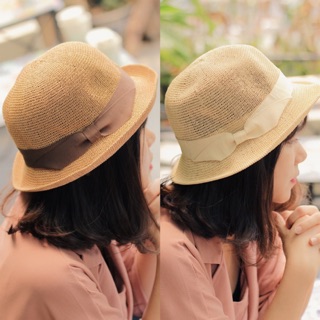 Mũ cói nơ tiểu thư