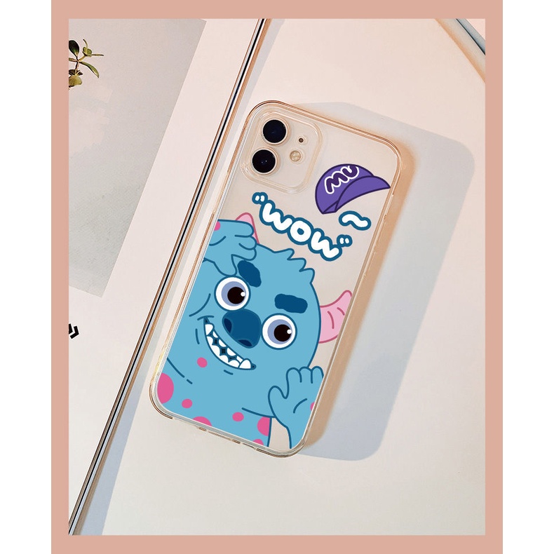 DISNEY Ốp Điện Thoại Hình Quái Vật Mắt To Cho iPhone 11 12 13 pro max XS X XR XSMax 7 8 6 6s plus SE 2020