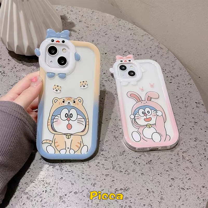 Ốp Điện Thoại Họa Tiết Hoạt Hình Doraemon 3D Cho IPhone 7 8 14 Plus 13 11 12 14 Pro MAX XR X 6 6S Plus XS MAX SE